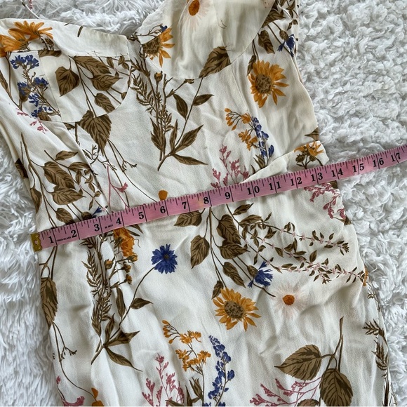 Reformation |  Kourtney Dress Frolic Floral Print Midi Dress, 12 - Picture 13 of 16